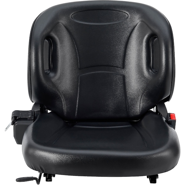 Global Industrial Universal ErgonomicForklift Seat with Suspension & Curved Back, Black 293276 - main